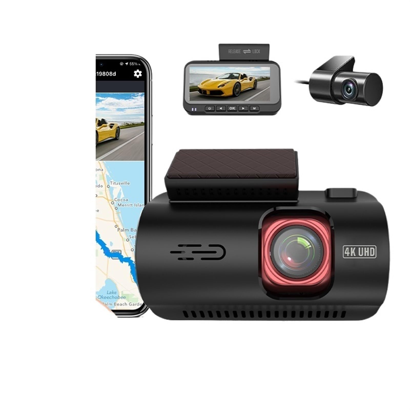 Amazon.co.jp: ドライブレコーダー 4K ダッシュカム内蔵 GPS 5G
